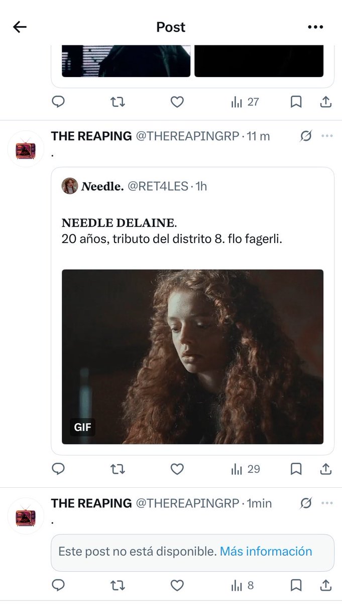 ncmclcss's tweet photo. @THEREAPINGRP | Creo que el problema directamente es el tuit de Alexandra, porque el de ustedes me aparece, el de ella me sale no disponible. https://t.co/0WuxYJ5Q8g