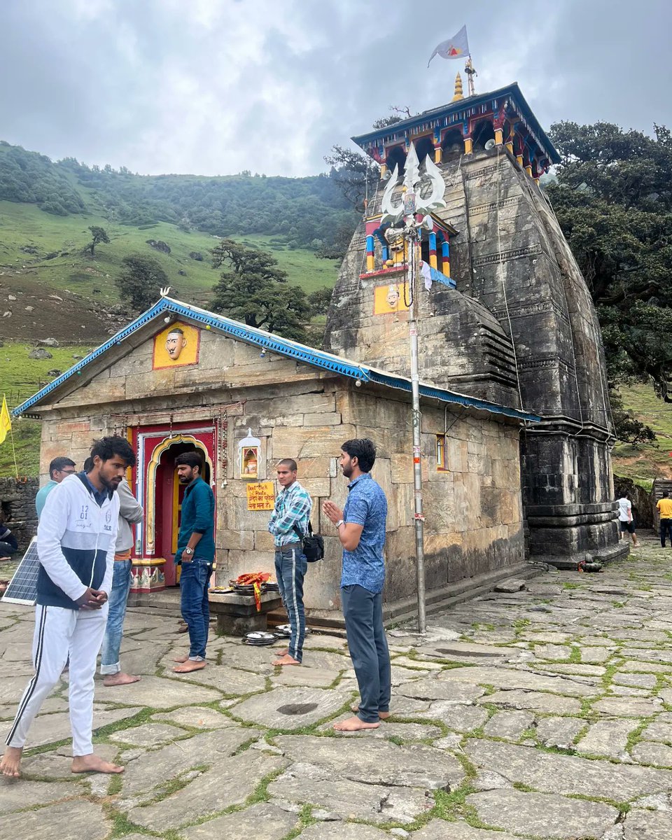 MarniDefeo's tweet photo. Baba Madmaheshwar": The bull’s navel, one of the Panch Kedar temples. https://t.co/5iQ7h69fjV