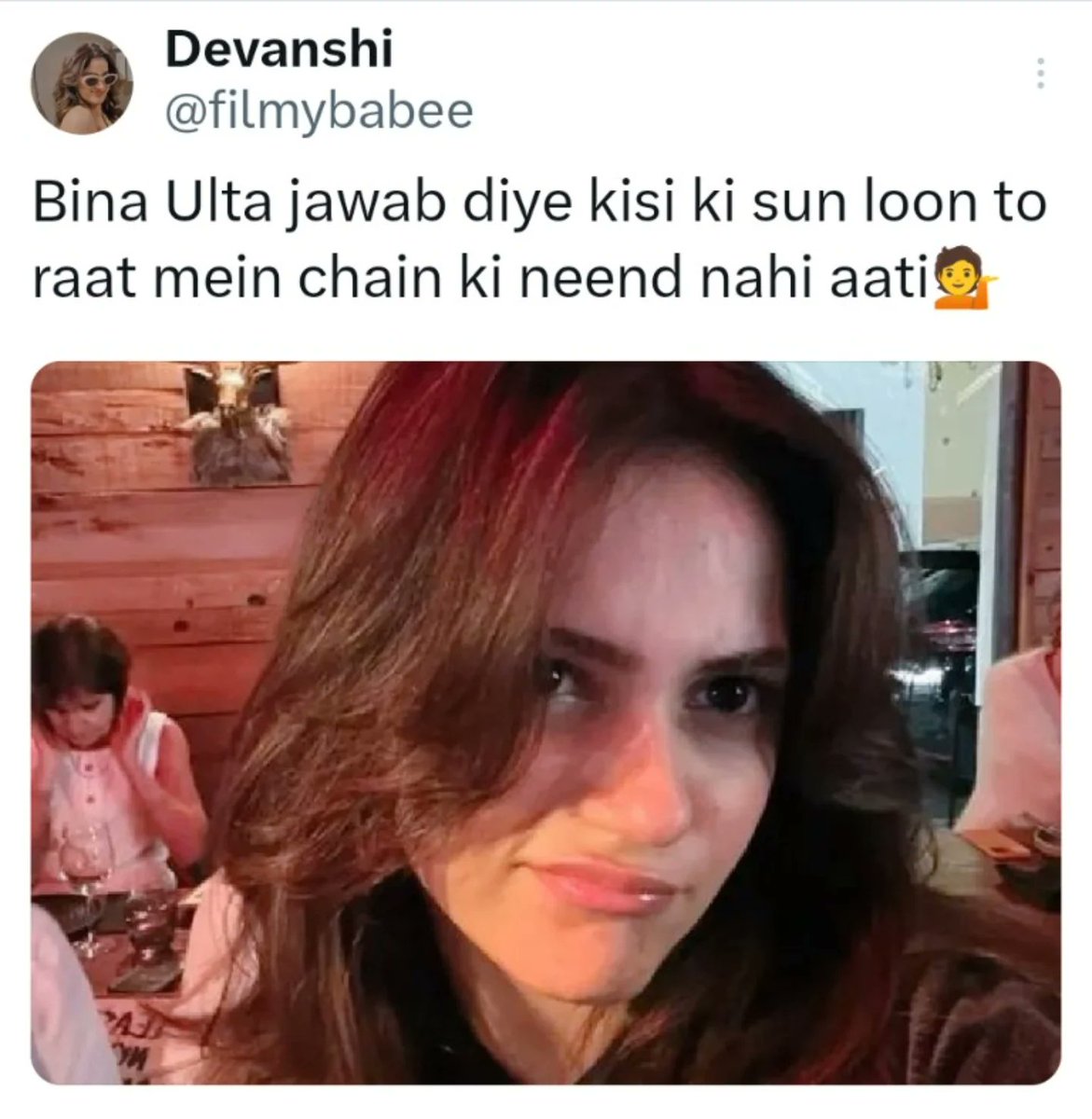 AlixLafranvf's tweet photo. I understand now, aunty ji. Please ignore the tags. https://t.co/D5hoZQIPjX