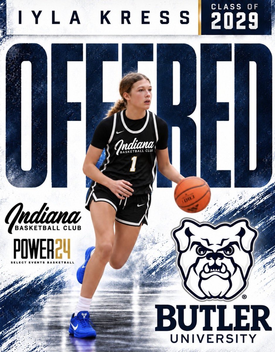 iylakress14's tweet photo. After an amazing visit, I am very excited to announce that I have received an offer from @ButlerUWBB! Thank you @CoachMarchesano, @CoachAsher7217, and the rest of the Butler WBB coaching staff for this incredible opportunity! Go Dawgs! 🤍💙 https://t.co/OccK654nmC