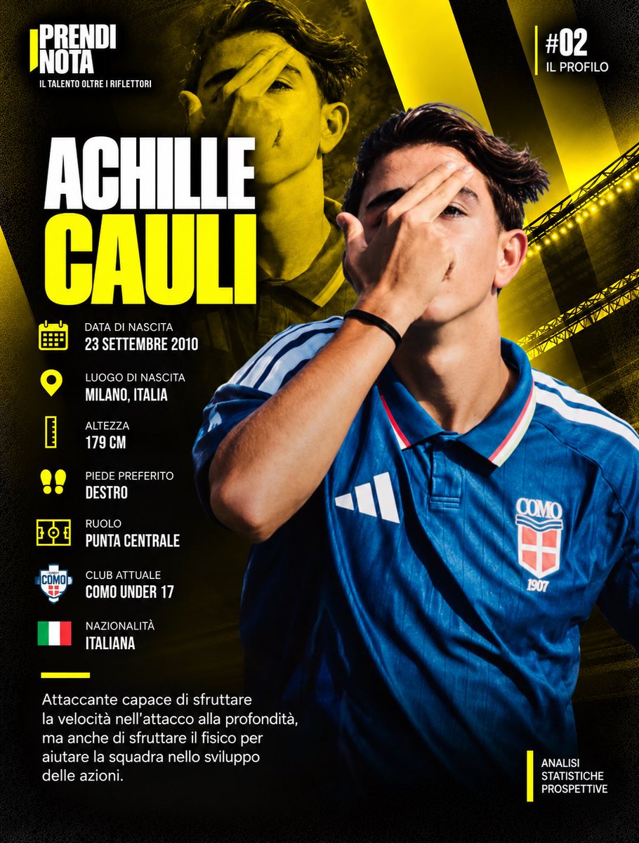 prendi_nota's tweet photo. 2 

Il profilo

#como #youthleague #comounder17 #cauli #achillecauli #giovanitalenti #calciogiovanile #scouting https://t.co/BdW23gRzEg