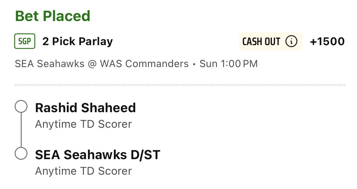 VortexTakes's tweet photo. Opening Kickoff.. Shaheed kick return touchdown! 2 legs hit in one play. Lock it in before they don’t let you parlay it anymore!

#GamblingX #NFL #POTD https://t.co/5fnqqmimrN