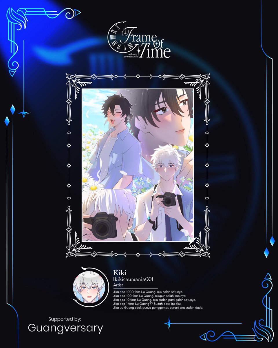 guangversary's tweet photo. ✦ Artists of Frame @saji_jiku & @kikicaumania ✶⋆.˚
#FrameOfTime
#guangversary26 https://t.co/h5rxiZklhQ