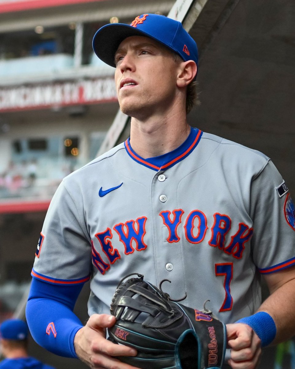 SNY_Mets's tweet photo. Brett Baty makes his first career start at shortstop this afternoon https://t.co/vSxzFJdGZJ