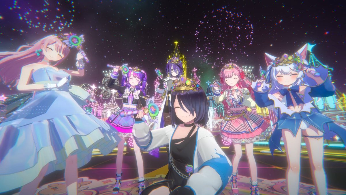 anzu15_225's tweet photo. #えるすりー12第三公演 シャッフルユニット「ミエルンルン♦ラブリコットデスタイム！」にも参加しました！！
リコット…アプリコットの部分の人です…！！！

このメンバーで「いーゔぃるらゔぁ♡」を歌いました〜！わちゃわちゃできて、とても楽しかったな…！
意外なメンバーが集まってるなって印象だったけど、みんな優しくて居心地が良かった。ありがとうございました☺️

写真は武器(ステッキ)を構えるポーズです。
ドラマチック〜〜〜！