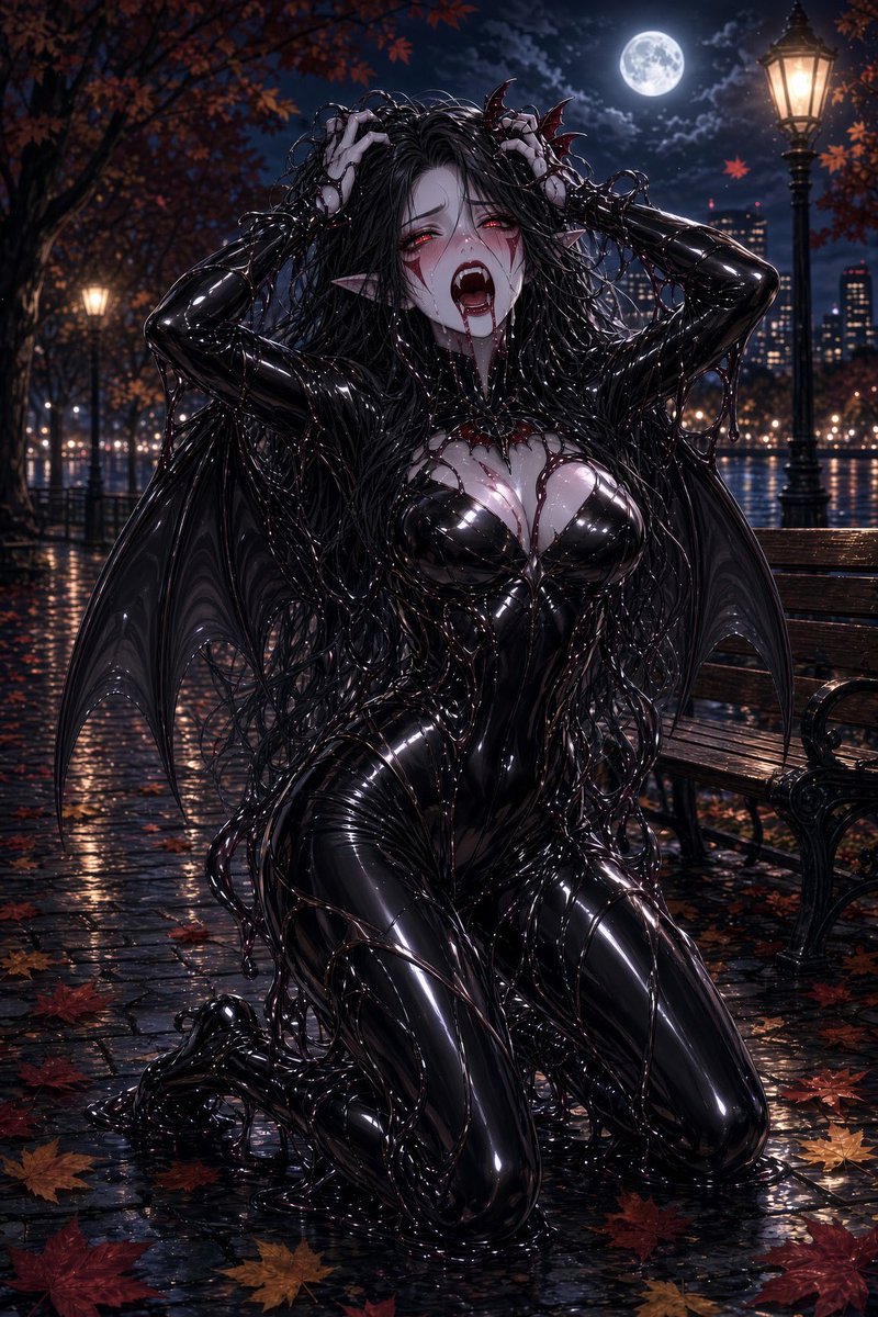 Latex_AI_Chouya's tweet photo. この為、追記で生成したイラストもあるのでよかったら見てください‼︎
#悪堕ち　#ヴァンパイア　#吸血鬼化　#イラスト　#オリジナル https://t.co/O505rXMhXB