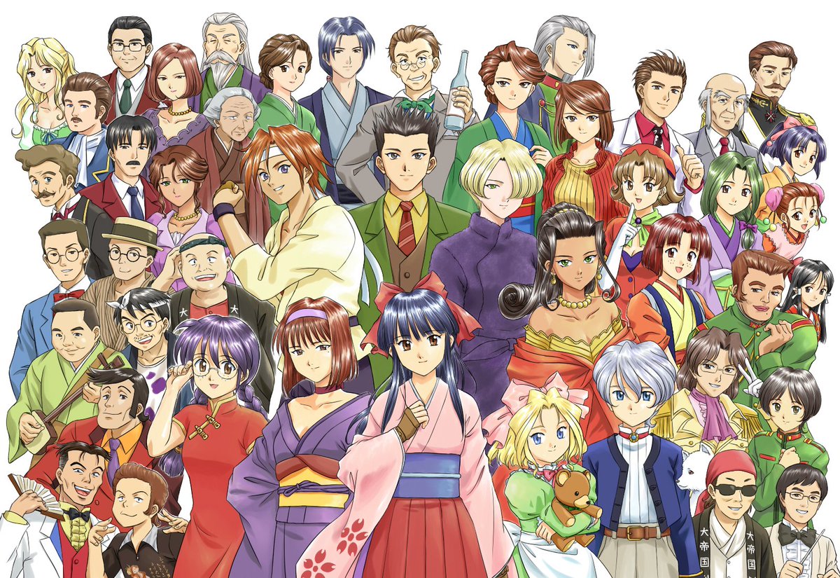 kanakoz's tweet photo. ～歩み～
サクラ大戦30周年おめでとうございます🎂
人が多すぎて、めちゃくちゃな絵になるのは承知の上
どうしても描きたい
ありがとう、サクラワールドを築いてくれる皆
（敵キャラごめんなさい、シゾーたちは舞台に出たから特別に）
#サクラ大戦30周年 https://t.co/wJxCGVbYxH