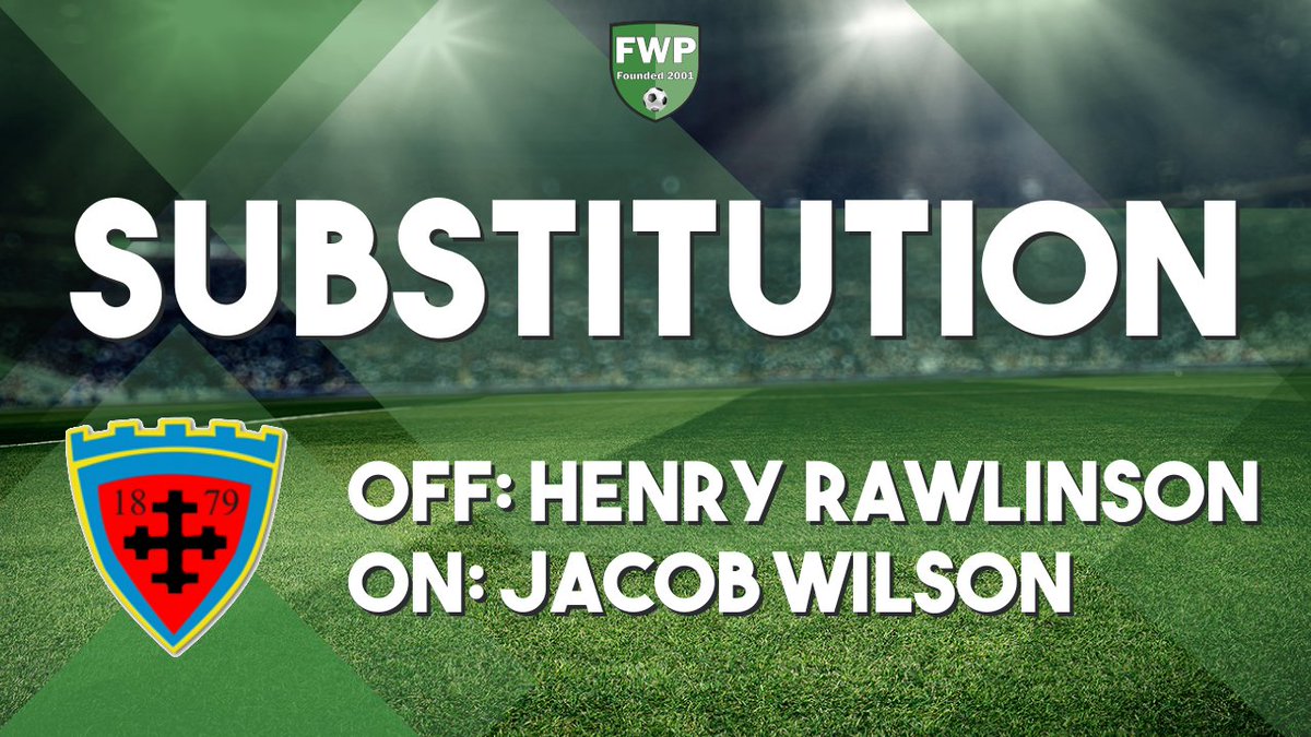 AlnwickTownAFC's tweet photo. SUB: Jacob Wilson replaced Henry Rawlinson (61') https://t.co/ZiokeI7uSy