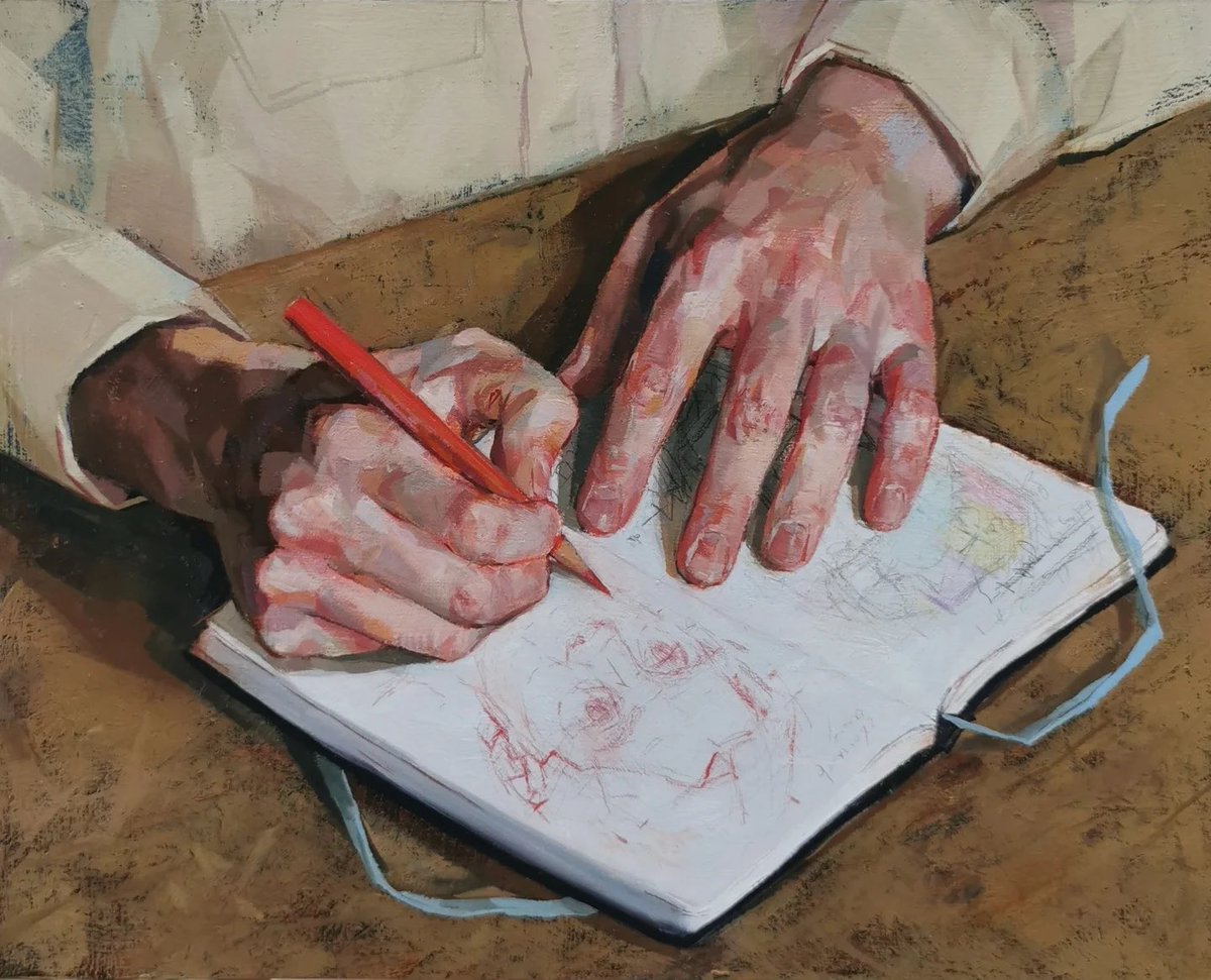 compositioning's tweet photo. Paintings by Bernadett Timko (2024-2026) https://t.co/6Bv2qdrWLQ