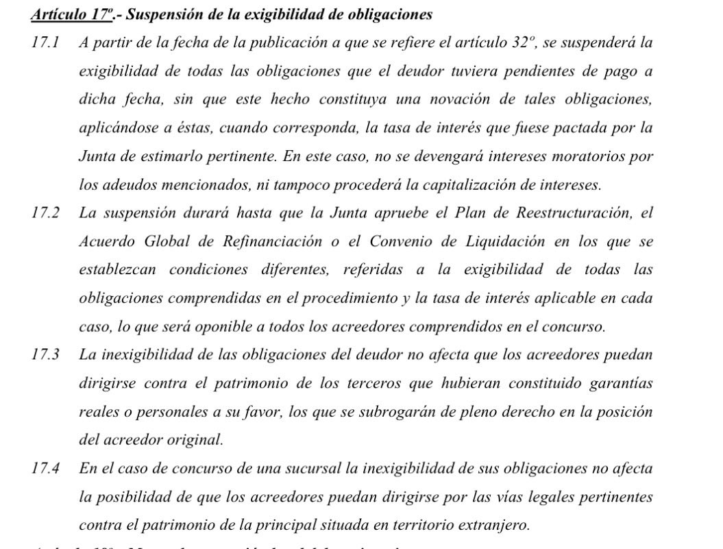 jppgamarra's tweet photo. @GringoWillians @orbisa35 @Universitario @elcomercio_peru Sin comentarios.  Lee el artículo 17 de la Concursal para que dejes de mentir o dejes de obedecer a quien te dice que escribas tonterías. Espero sepas leer https://t.co/CKnrmeHaRR