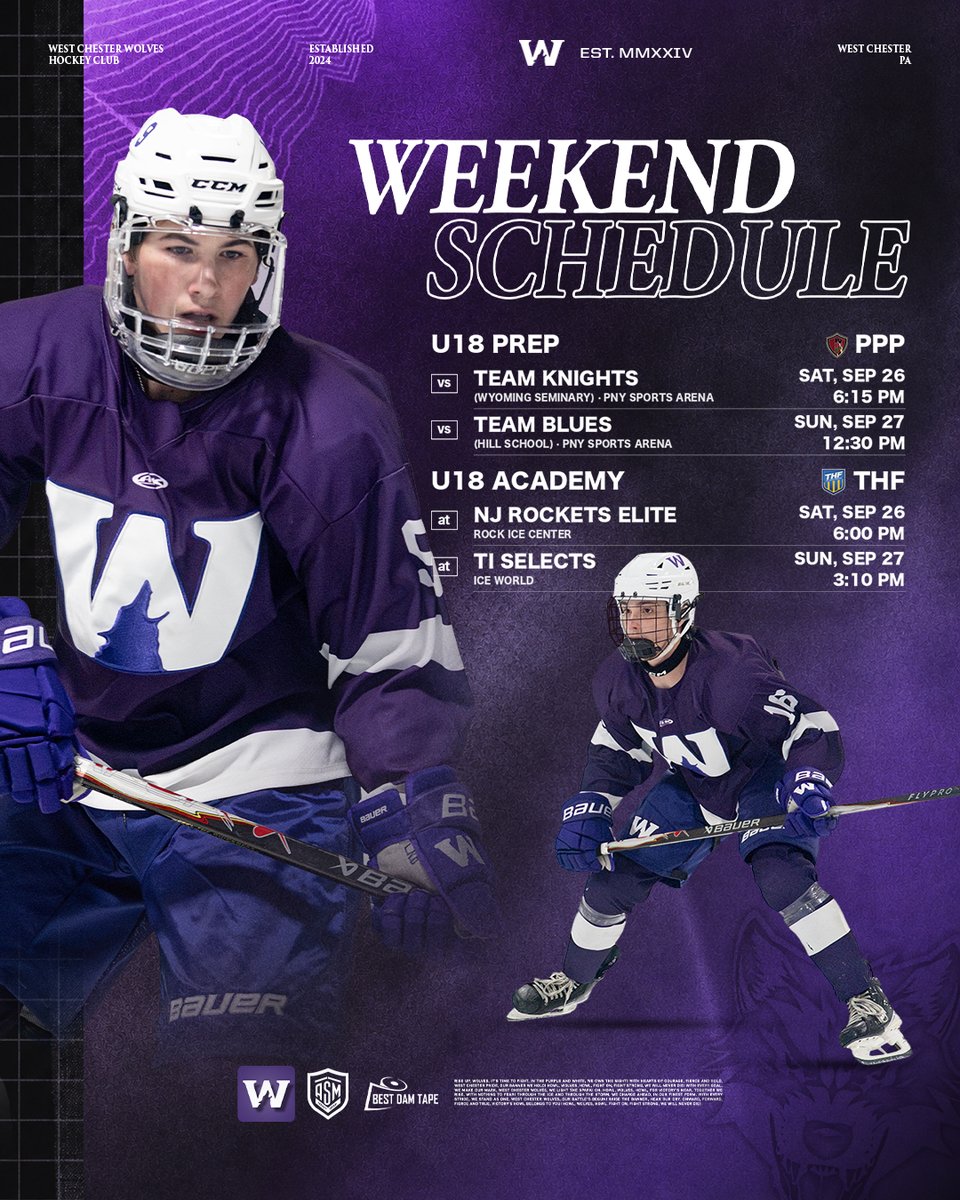 WC_Wolves's tweet photo. Divide and conquer. 🐺 

The Academy boys have a full weekend ahead. U18 Prep gets both of theirs at home for the Peak Performance Prep South Hub Home Opener, taking on Team Knights Saturday night before Team Blues comes to PNY on Sunday. https://t.co/YLvIepSMme