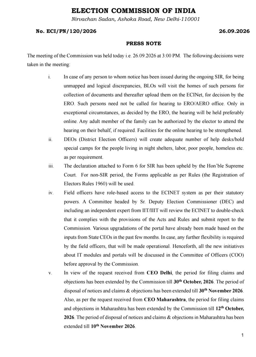 BJP4Keralam's tweet photo. For weeks, @RahulGandhi, @INCIndia and CPM sold two stories: "dissent inside the Election Commission" and "SIR will steal your vote."

Both are now rendered dead by the ECI press release.

✅ Every SIR decision had the unanimous approval of all three Commissioners, and the Supreme Court upheld it.

✅ SIR is complete in 20 States/UTs. Anyone left out, including first-time voters, can still apply for inclusion, and a special enrolment drive is starting now.

The only thing divided here is the opposition's credibility.

#RahulIsaFraud 
#RahulExposedByEC
#RahulShouldApologise