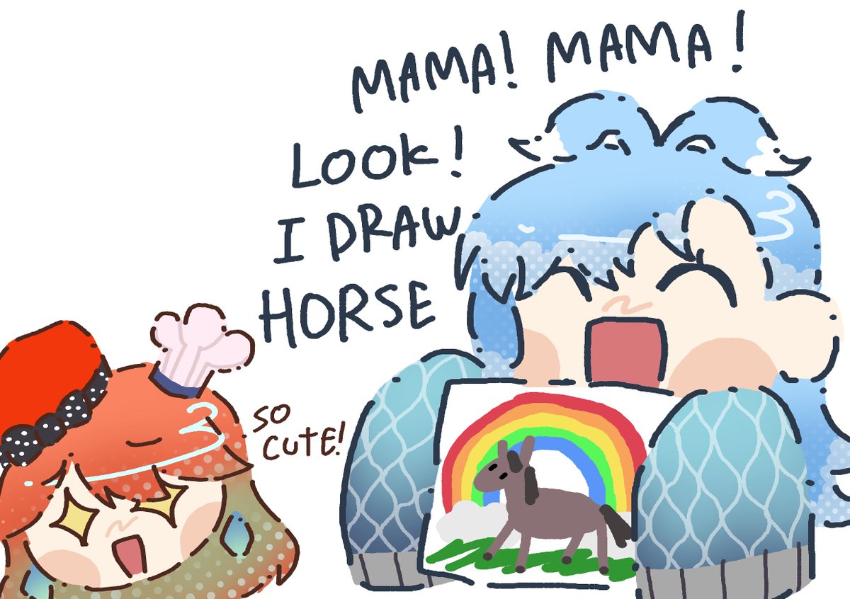 Xavkads's tweet photo. two family #SopiArt #ioarts #AeruSeni #KFPicasso https://t.co/wqRgRGGcWM