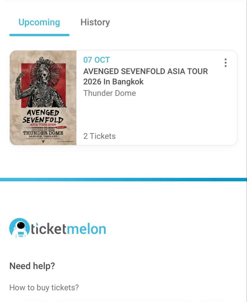 weploiii's tweet photo. @s0ncem ปล่อยบัตร Avenged Sevenfold Asia Tour 2026 In Bangkok (2ใบ)

วันที่ 7 Oct  Zone standing B ค่ะ มี 2 ใบ

ราคา 3,500 บาท/ใบ รวมค่า vat

สนใจเดมสอบถามได��ครับ
DM ทักมาสอบถามเพิ่มเติมได้นะคะ
IG weploiii

#A7X #Avengedsevenfoldliveinbkk #ปล่อยบัตรมีขายน้าา https://t.co/ghTejEJs6j