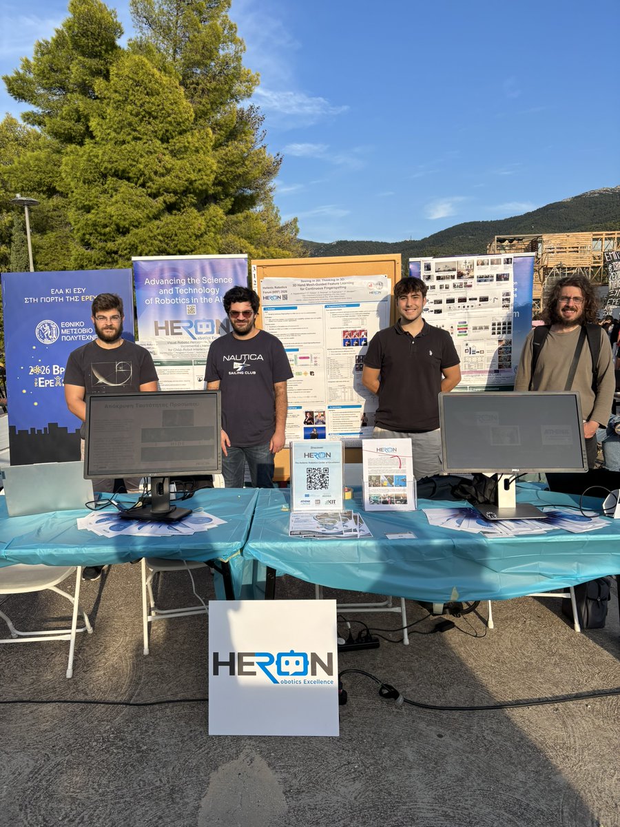 athenaRICinfo's tweet photo. 🔬 Another #EuropeanResearchersNight in Athens!
At the NTUA Zografou Campus, #AthenaRC researchers welcomed visitors to explore robotics, exoskeletons, the Greek LLM Krikri, AI in education, DataGEMS &amp; more.
Thank you to everyone who joined us! https://t.co/mfUxoAHYml
