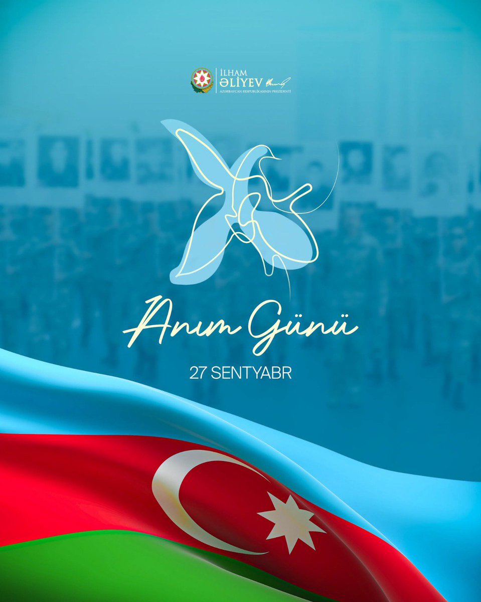 Emil_Mahamalar's tweet photo. Şanlı Qələbə ilə bitmiş 44 günlük Vətən müharibəsi
Azərbaycan xalqının tarixində elə günlər var ki,həmin günlər təkcə təqvimin müəyyən bir tarixi deyil,bütöv bir xalqın yaddaşına,mənəvi dünyasına və milli kimliyinə həkk olunur. 27 Sentyabr–Anım Günü də əlamətdar günlərdən biridir https://t.co/WPAm3xSmIT