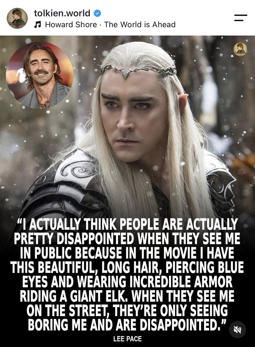 betsafly76's tweet photo. I’m not disappointed. @leepace was awesome in LOTR &amp; Guardians of the Galaxy. He was also great on the TV show, Pushing Daisies. He’s super talented! 🙂 #LeePace https://t.co/bb6jtX8qOU