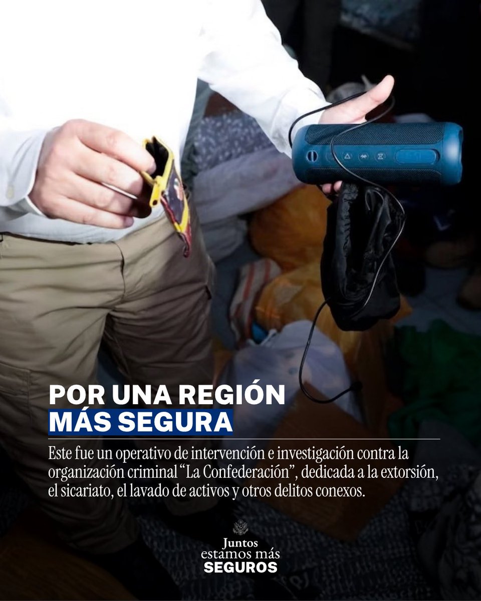 USEMBASSYPERU's tweet photo. 🇺🇸🇵🇪 Golpe contra la extorsión. 

La División de Investigación de Delitos Transnacionales (DIVIDT) de @Policia_Peruana y @HSI_HQ de Estados Unidos, en coordinación con la FECOR de @FiscaliaPeru, ejecutó un operativo en el penal de máxima seguridad Ancón I contra una organización criminal vinculada a extorsión, sicariato, lavado de activos y otros delitos.

Juntos estamos más seguros.