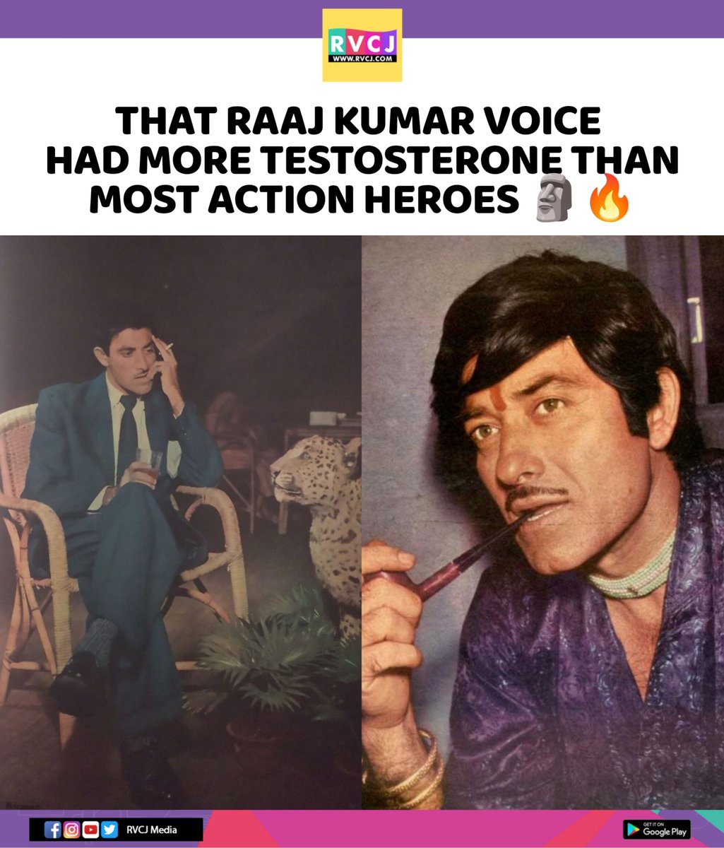 rvcjmovies's tweet photo. Raaj Kumar 🔥
#raajkumar #bollywood #bollywoodactors #bollywoodmovies #indiancinema https://t.co/DEnZ3a6qpm