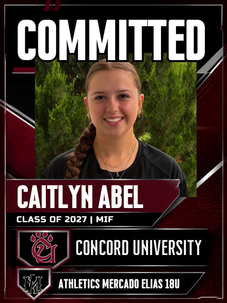 AMElias16u's tweet photo. COMMITTED!

Congratulationss to @caitlyn_2_ on her commitment to play softball at Concord University! 

Caitlyn is the first Athletics Mercado Virginia commit- stay tuned for more very soon! We couldn't be prouder to see her take this next step. Well earned!

Go Mountain Lions! https://t.co/FVWtbZtURl