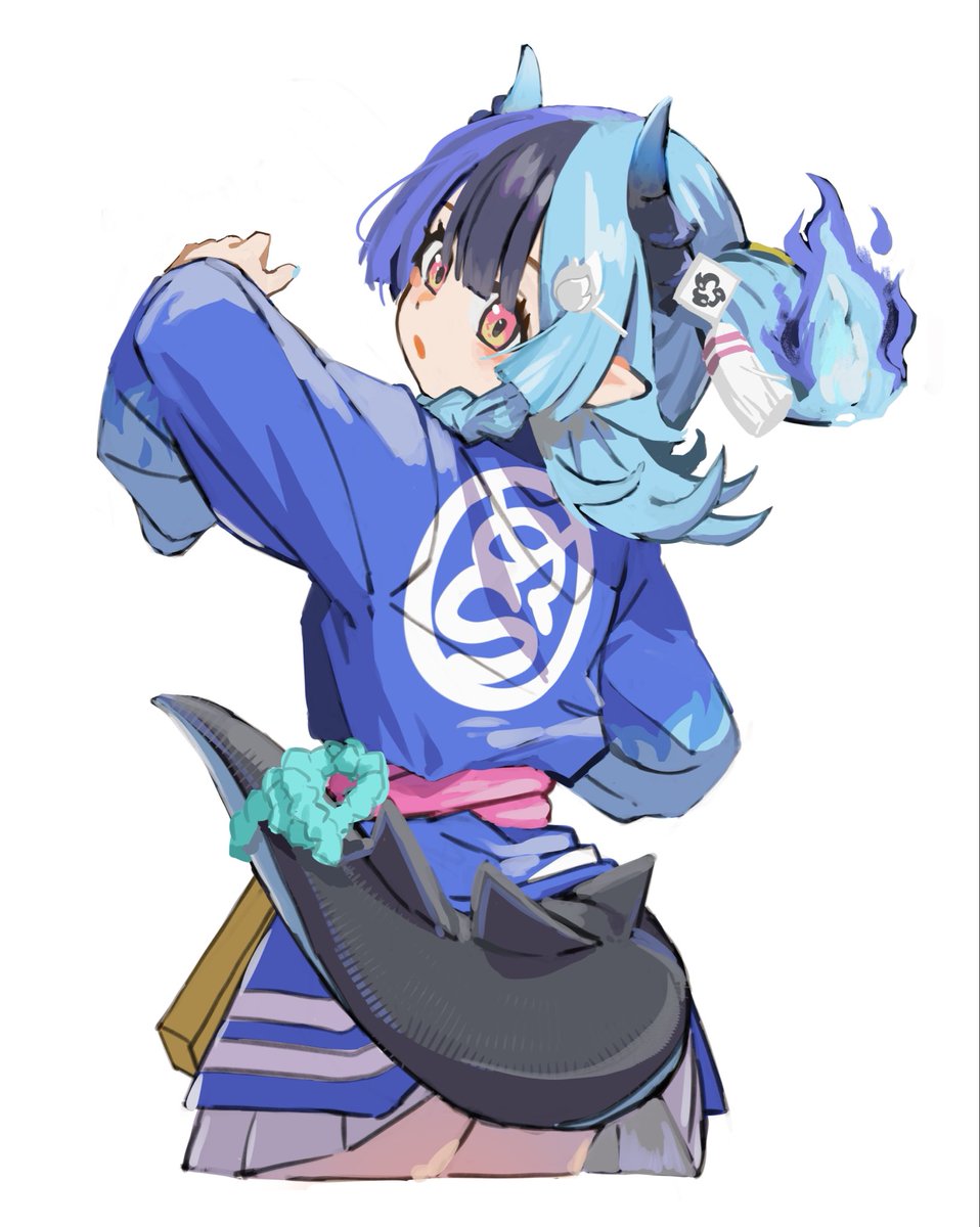 nichi714's tweet photo. BIG TAIL🔥

#めら組絵図 https://t.co/o8Z3NjShaR