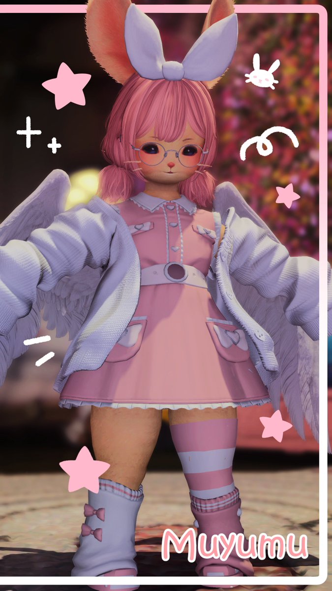 MuyumuLich's tweet photo. Little bunny superstar tries on a new outfit! 🩷💕 https://t.co/ZaGygu8uYk