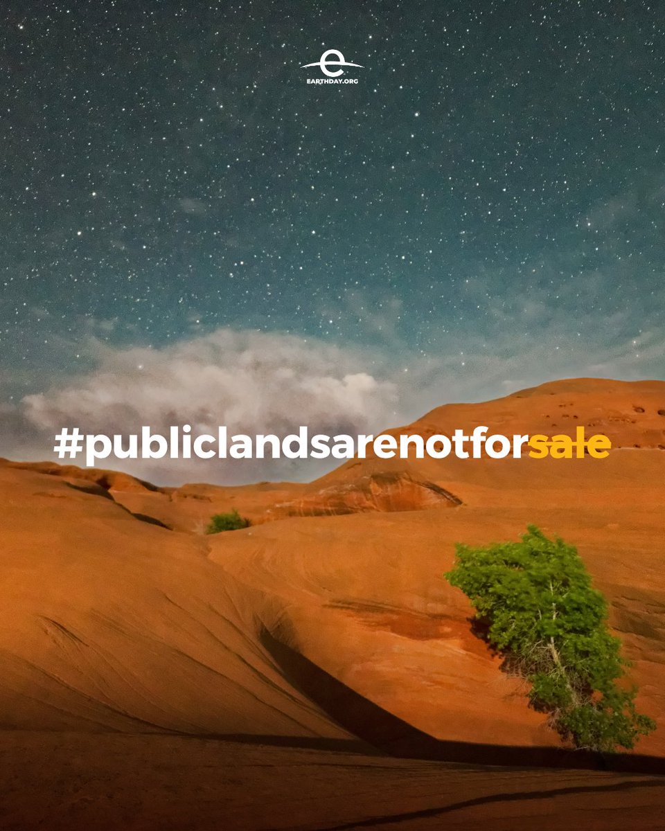 EarthDay's tweet photo. Public lands don’t need to be “put to use.”

They already serve a purpose.

Public lands are living landscapes with value far beyond what can be developed or removed.
#nationalpubliclandsday https://t.co/s3iliCGvCw