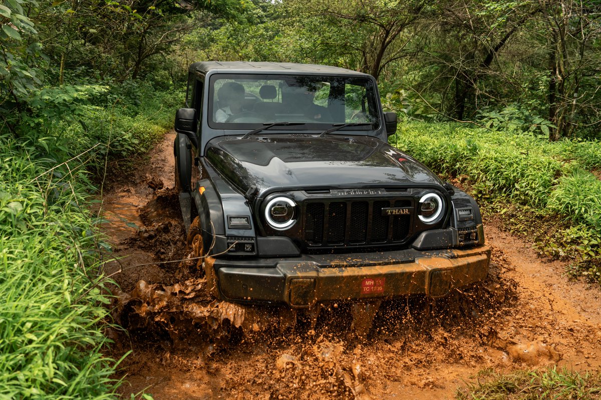 NamasteCar's tweet photo. #Mahindra #TharOG off-roading. https://t.co/GdDqUuPLz1