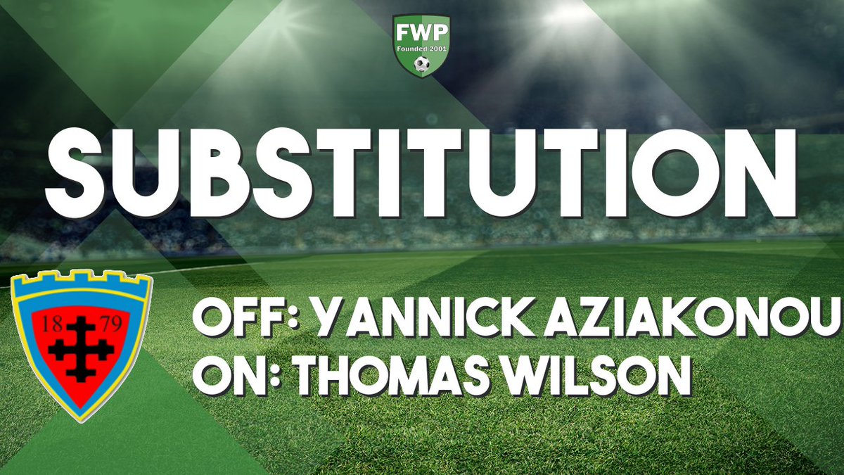 AlnwickTownAFC's tweet photo. SUB: Thomas Wilson replaced Yannick Aziakonou (70') https://t.co/m1lVsVihaa
