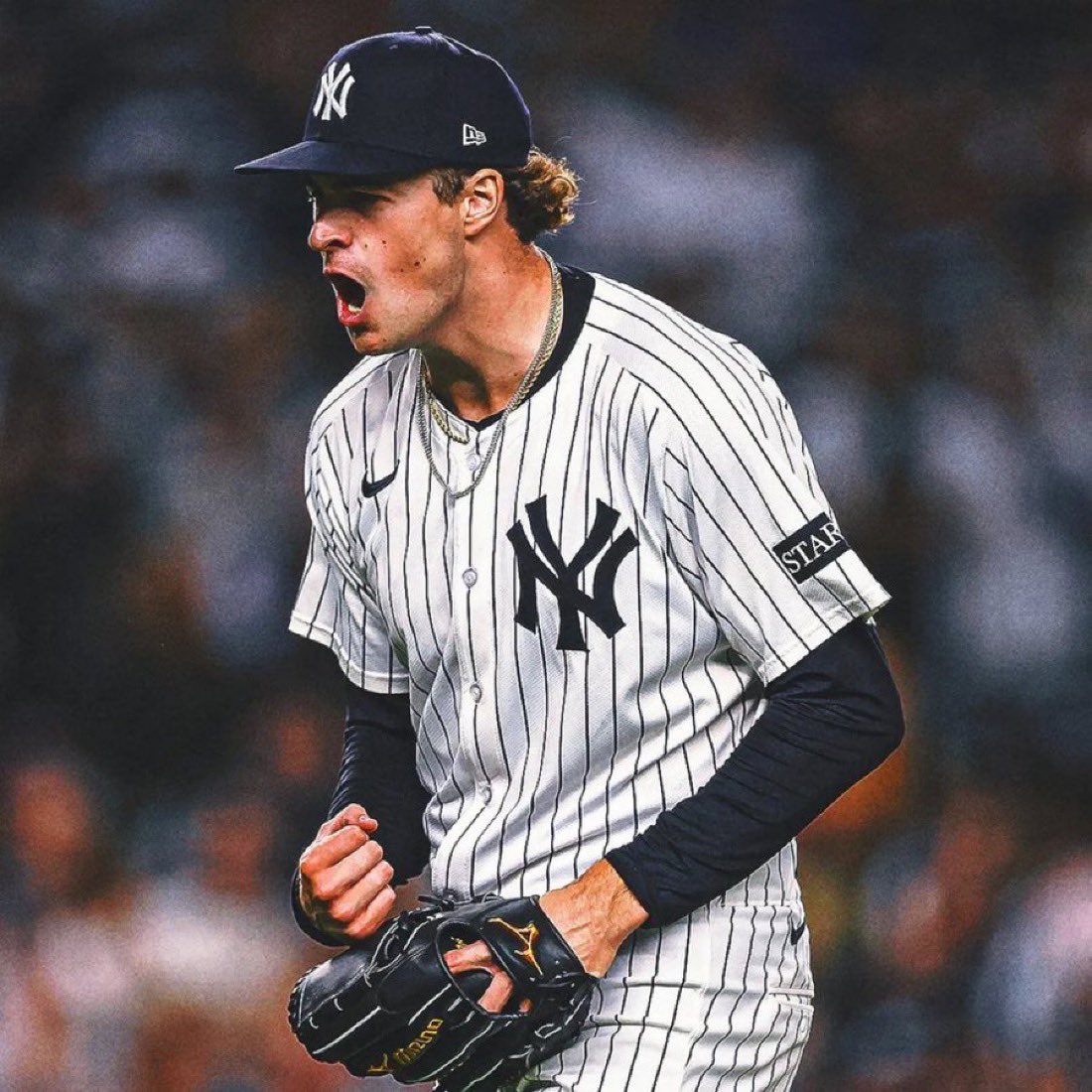 Punchoutpitch's tweet photo. The Yankees are considering having Cam Schlittler start game two against the Red Sox on Wednesday to “soften his workload”, per @jorgecastillo 

Max Fried or Gerrit Cole would start game one

(https://t.co/38u3ZMQnAh) https://t.co/NUUQFFMOqL