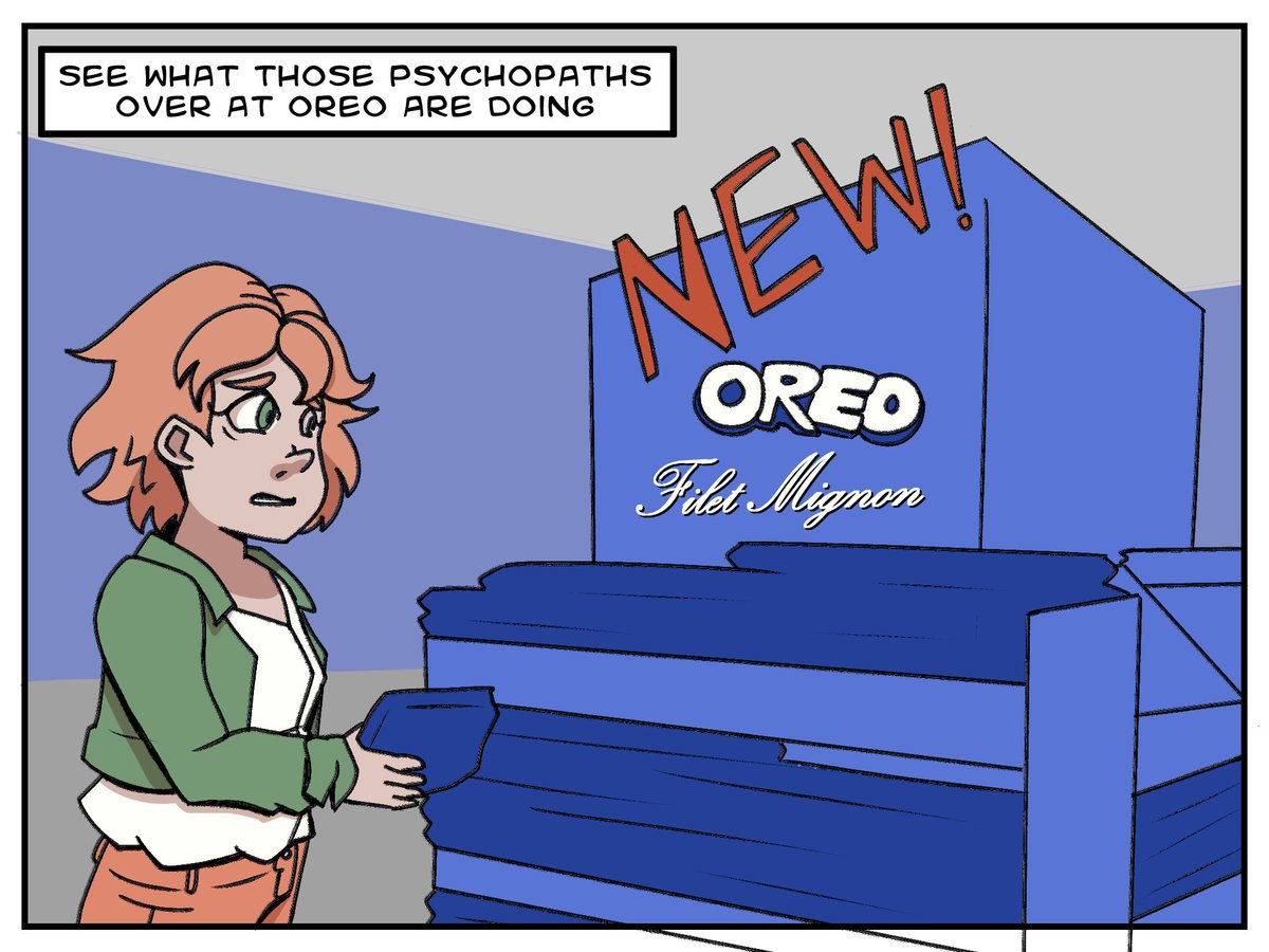 artofbrahm's tweet photo. When your town's main hangout spot is the grocery store #comics https://t.co/okZNrp0G3e
