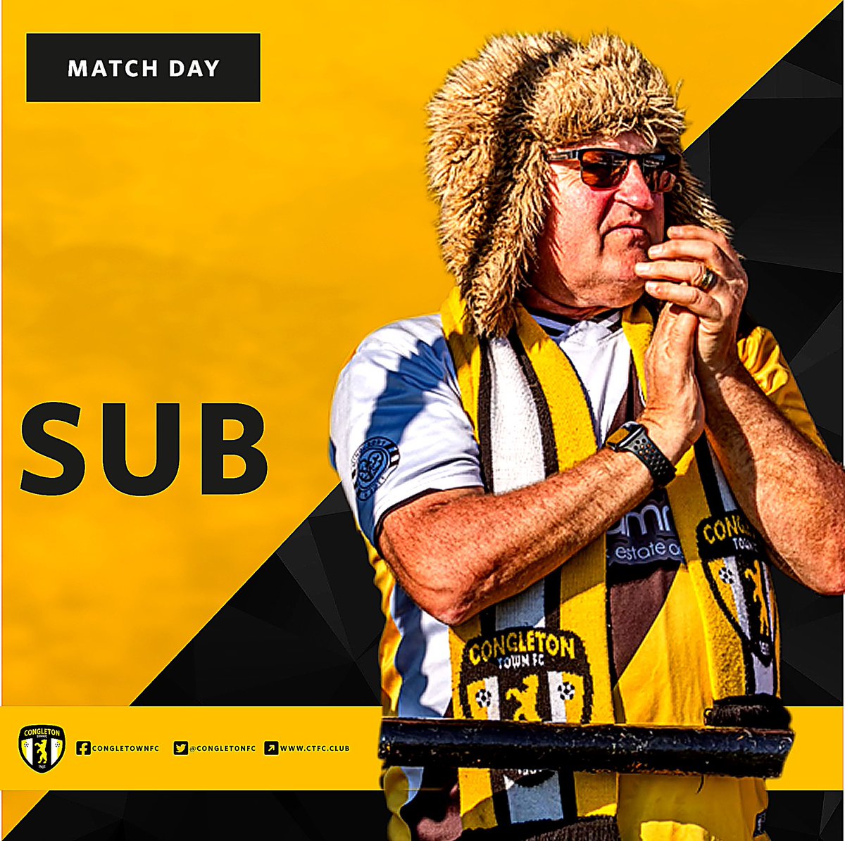 CongletonFC's tweet photo. 80’ - SUB 

ON Matthew Gillam 

OFF Kieran Knapper 

🔴 2 - 1 🐻 | #UTB 

COME ON YOU BEARS https://t.co/8z3Qg0tjiK