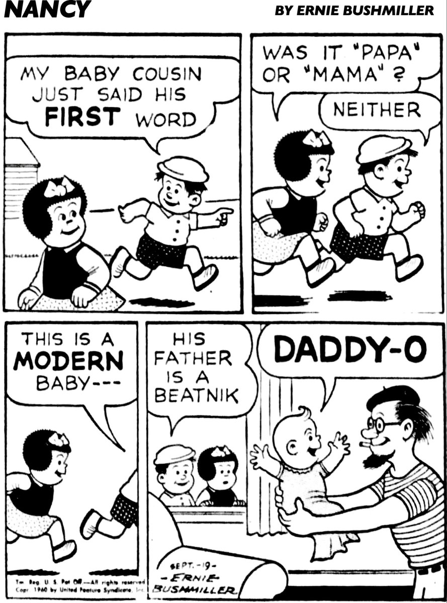 JohnnyCallicutt's tweet photo. Nancy By Ernie Bushmiller 
September 19,1960 https://t.co/YcTjzHfNXN