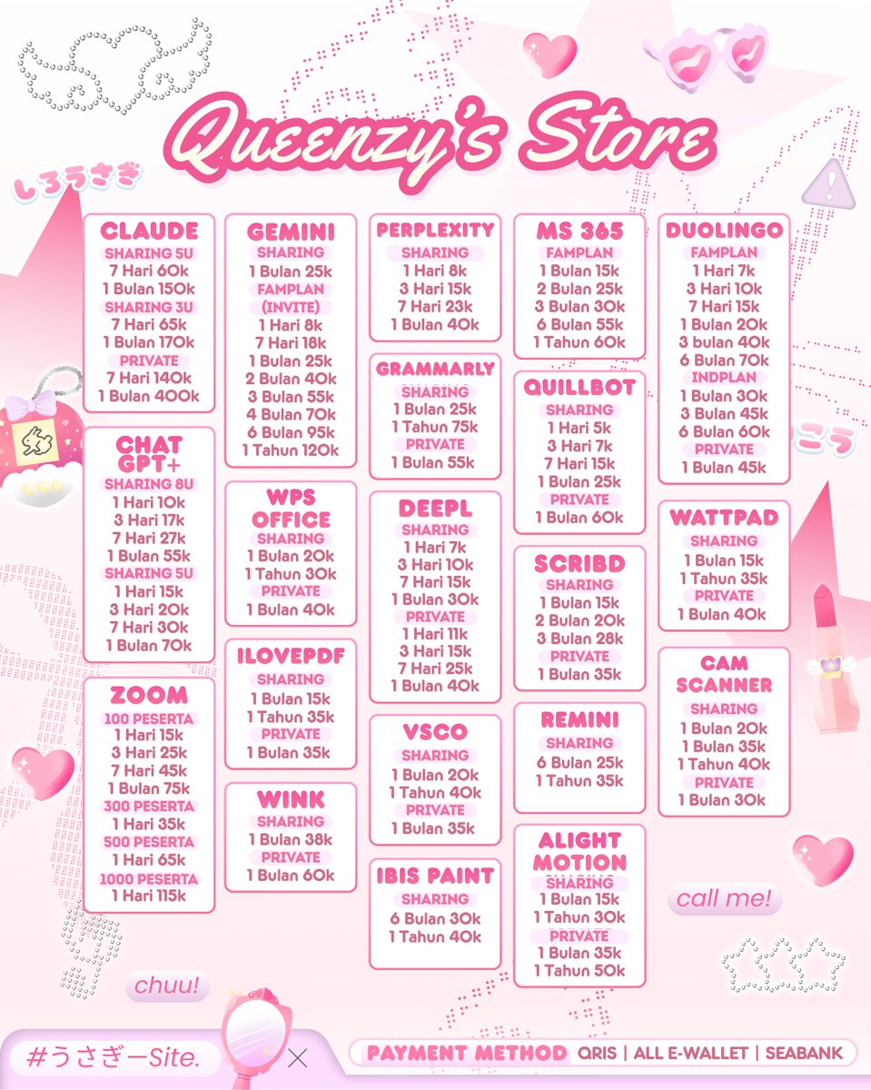 indomilen's tweet photo. 🎀☀️ mampir ke kedaiku! ..୧ ៸☘️  open order for delicate aplikasi premium ♡︭ 🥣 100% trusted . . ⊹ 🍭🐈 dan terpercaya sejak 2025 ◎ 𓄲 🌸  grab your ticket  ๑ 👛 and come to magic wonderland 🍰

💌  : https://t.co/ThAJGWDnJj
💬 : https://t.co/ECXlFBHWMD (1,3k+)
#zonauang WJI https://t.co/9HtmTmxLxP
