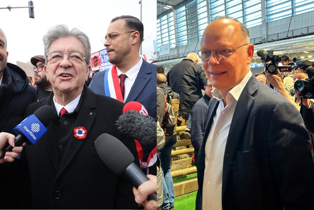 AlertesInfos's tweet photo. 🚨🇫🇷 FLASH - Pour la première fois, aucun candidat du bloc central ne devance Jean-Luc Mélenchon au premier tour de la présidentielle de 2027. Même Édouard Philippe, testé seul, ne fait plus mieux que l’Insoumis, désormais en position d’accéder au second tour. (via @clement_mci) https://t.co/T0eypeTCKH