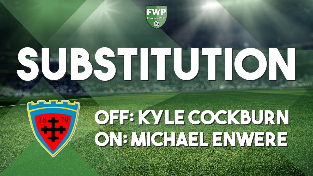 AlnwickTownAFC's tweet photo. SUB: Michael Enwere replaced Kyle Cockburn (73') https://t.co/K8BsJiOuxQ