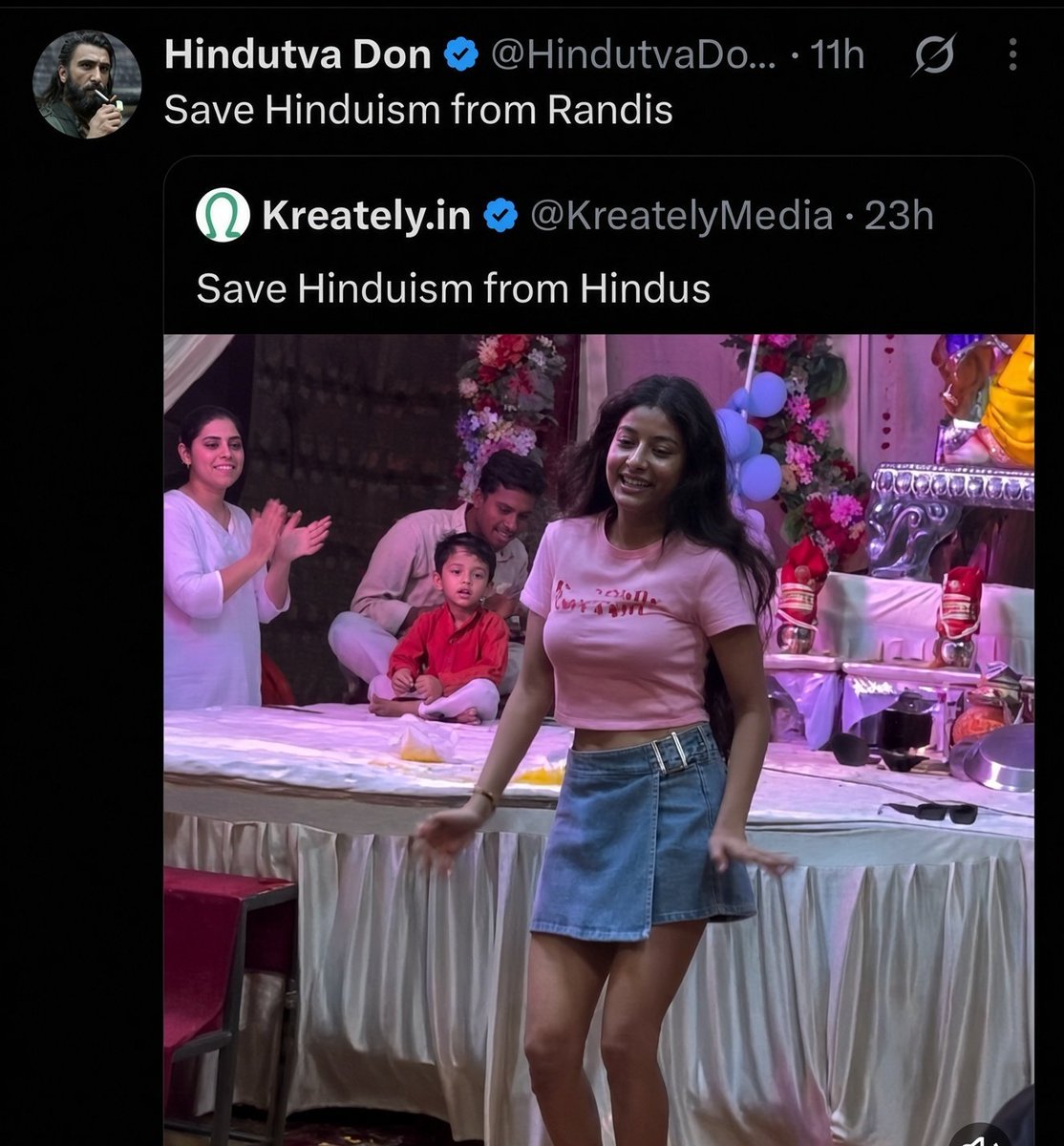 Ichanpyaari's tweet photo. wake up babe, the raging misogynists are trying to protect their religion by abusing a girl https://t.co/M2rA7nAmVO