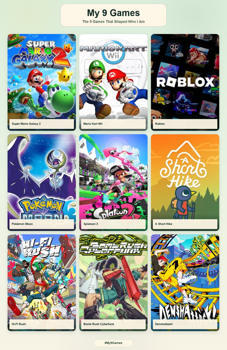 Marioblox2's tweet photo. 9 games that shaped me or something https://t.co/Mq6HZSOI94