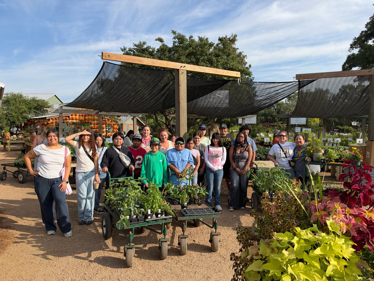 alief_middle's tweet photo. AMS students visited Enchanted Gardens for a field trip for our ECHO Garden. A kind stranger noticed and purchased ALL of our garden supplies! 

Thank you, Mrs. Henderson, Mrs. Tikal, Ms. Torrez and the generous community member for helping our garden grow!  #HereWeGrowAgain https://t.co/Ki6k081oCO