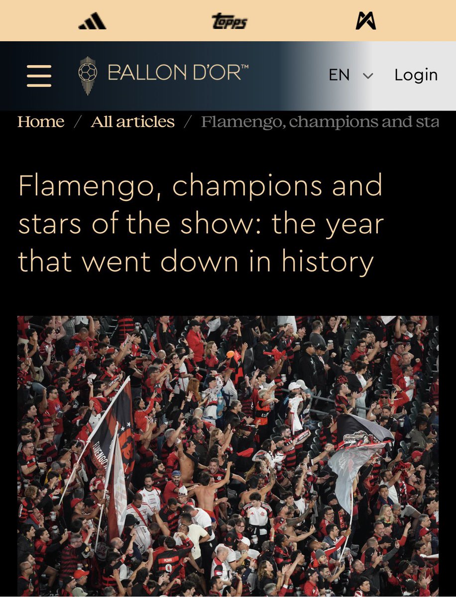 MarcoMampreso's tweet photo. 🇧🇷 #Flamengo sempre più candidato alla vittoria del #CluboftheYear2026 🔥

A un mese esatto dalla cerimonia di premiazione, #FranceFootball spende parole importanti per il #Flamengo, definenendolo sul proprio sito la vera “stella dello show”.

Il #Mengão arriva all’appuntamento forte di una stagione straordinaria: successi in #Brasile e in #Sudamerica, ed una coppa #intercontinentale persa solamente dopo i tiri dei rigori.

Un percorso che potrebbe mettere il club #rubronegro sullo stesso piano delle grandi favorite europee, da #PSG a #BayernMonaco, e trasformarlo nella grande outsider per il prestigioso riconoscimento.

Il calcio europeo resta il riferimento, ma il #Flamengo ha ormai tutti gli argomenti per giocarsi le proprie carte. 👀