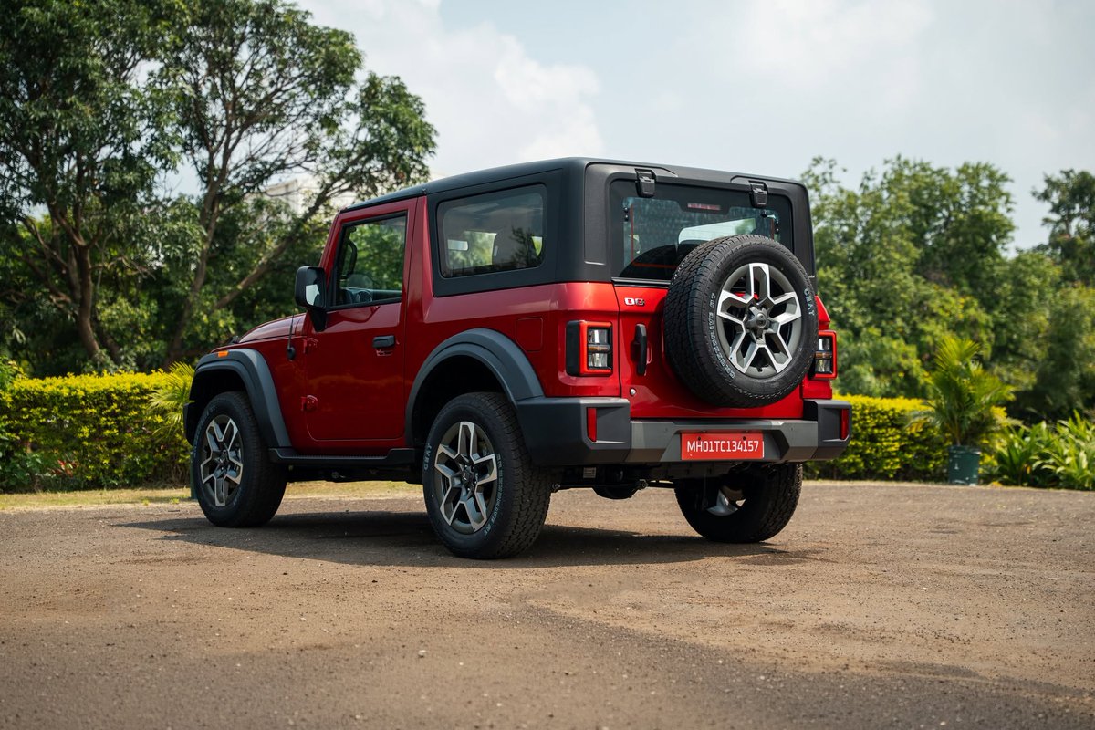 NamasteCar's tweet photo. #Mahindra #TharOG Tango Red colour. https://t.co/yenV4V0XS9