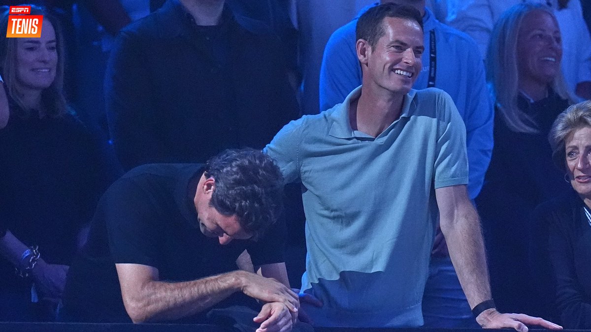 ESPNtenis's tweet photo. Esta secuencia es épica. 😂

#LaverCup https://t.co/nwOAkpJXyt