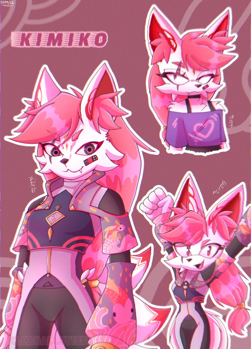 Elcaballotieso's tweet photo. Idk nunca he visto que hicieran una versión mobian de Kimiko (y eso que ya salió una collab de fornite x Sonic) así qué... 

#KimikoFiveTails #Fornite #furryart #Kimiko #Sonicart(? #ibispaintx https://t.co/2NQIhulru3