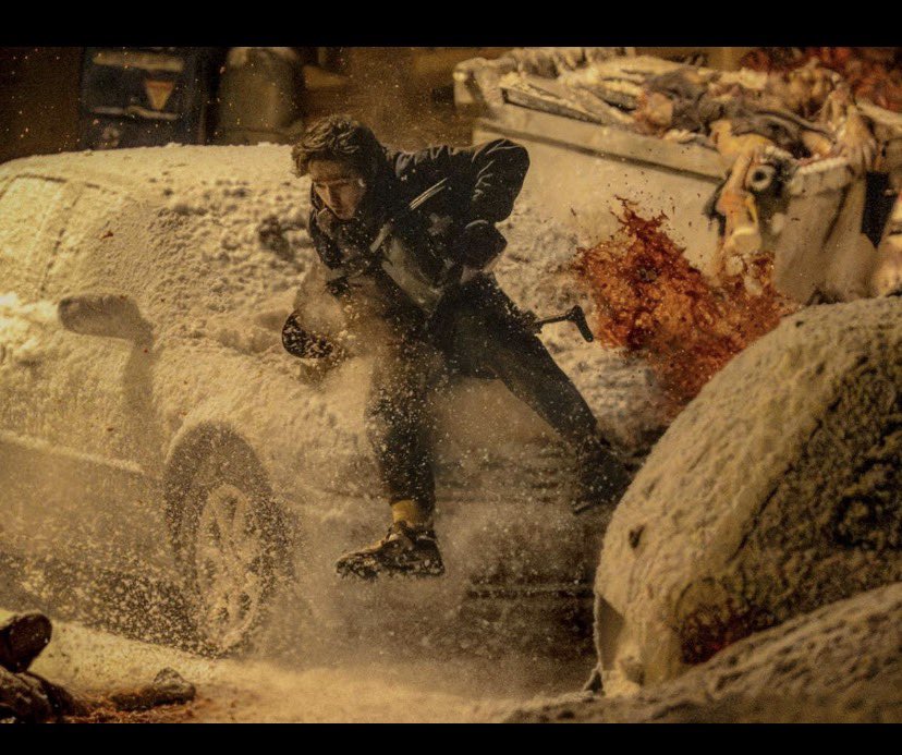 David_Da_Boss's tweet photo. Honestly, I think the ending works because it’s supposed to feel like a complete fumble. You spend the whole movie with Bryan, this completely ordinary guy who thinks he’s just delivering an organ, watching him keep helping people he probably should’ve left behind. He gets all the way to the people who might actually save him… only for the virus to finish the job. And suddenly the guy we spent the entire movie rooting for is the exact kind of creature another squad would unload on without even knowing who he was.

That’s what I think makes Bryan’s story work. He was never meant to be Leon. He’s the guy caught in the middle of a Resident Evil outbreak who doesn’t have the skills, weapons or plot armor to just walk out of Raccoon City. The package, his pregnant girlfriend, the voicemail that never goes through, the scientists treating him like an inconvenience, and then the syringe going over the bridge… it all keeps taking the finish line away from him. Even the monster at the end was once just a guy with a job, someone waiting for him, and a reason to keep holding onto that damn bag.

For me, that’s the #ResidentEvil part people can miss. Not everyone in Raccoon City gets a heroic ending. Sometimes you’re just the person whose body becomes another monster in the hallway. Bryan’s whole story is basically what happens when a decent guy gets thrown into a world built for people like Leon and Chris. And watching him get that close to making it out before becoming another creature in the outbreak? That’s brutal, but I think that’s exactly why the ending stuck with me.