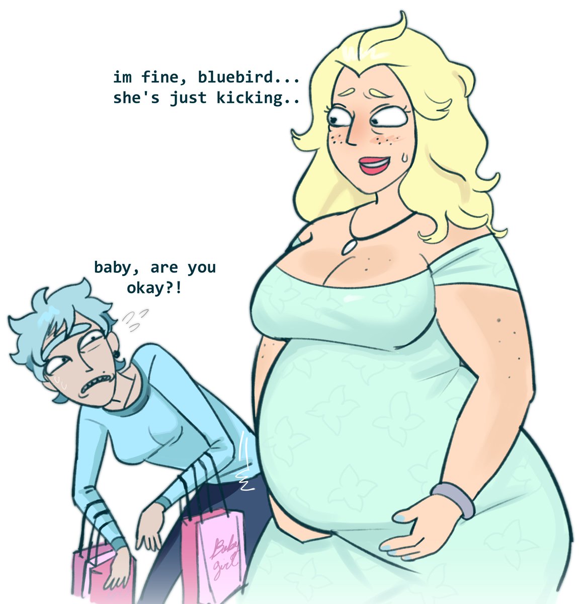rouxpomme's tweet photo. first time parents #rickandmorty https://t.co/nJ9rKzhk4Z