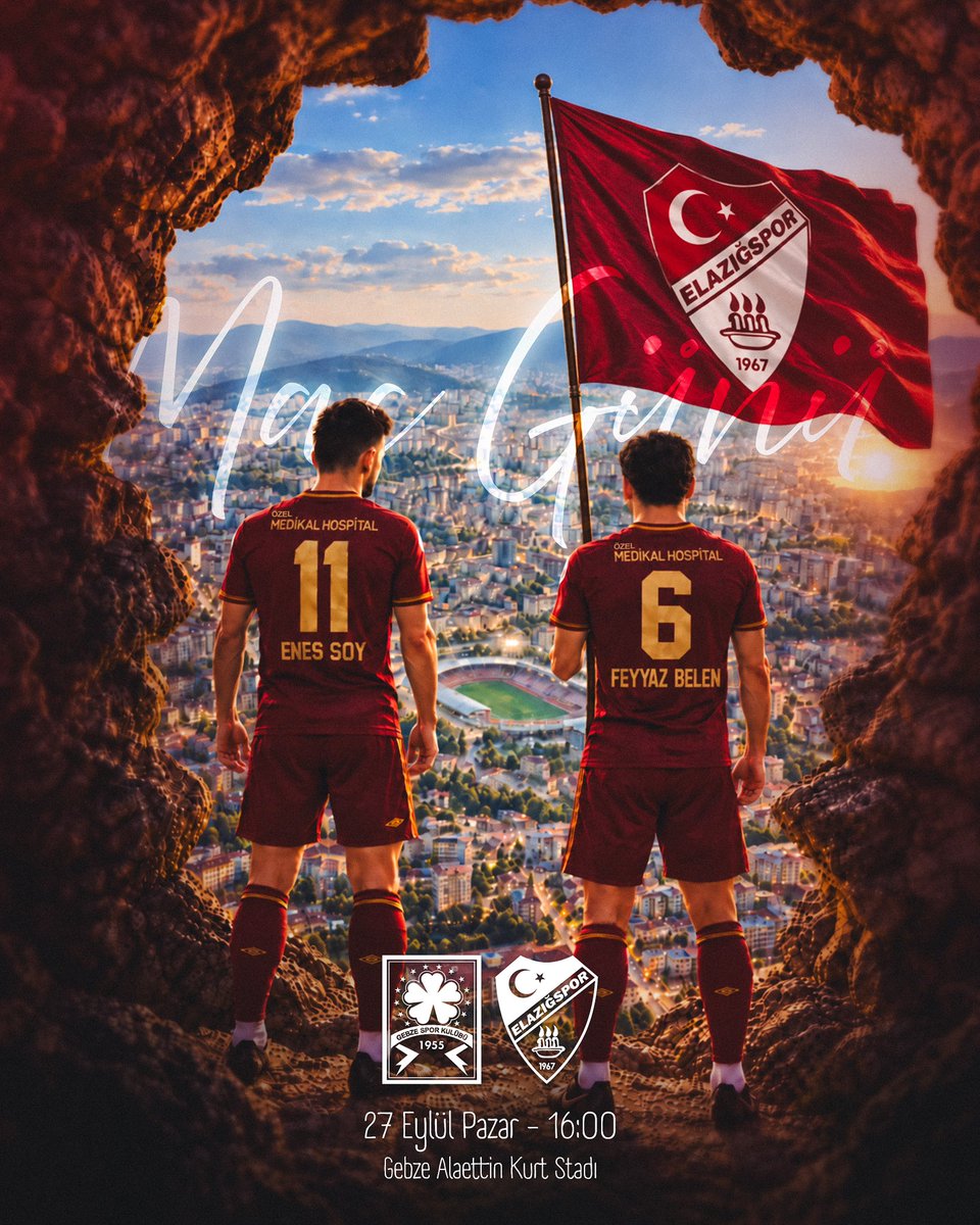elazigspororgtr's tweet photo. 🔥 Bugün ♥️🤍 

#YükselişSezonu

🆚 Gebzespor 
🗓️ 27 Eylül Pazar Günü
⏰ 16.00
🏟️ Alaettin Kurt Stadyumu
📺 Tivibu Spor 1 https://t.co/s3jSvQjwAo