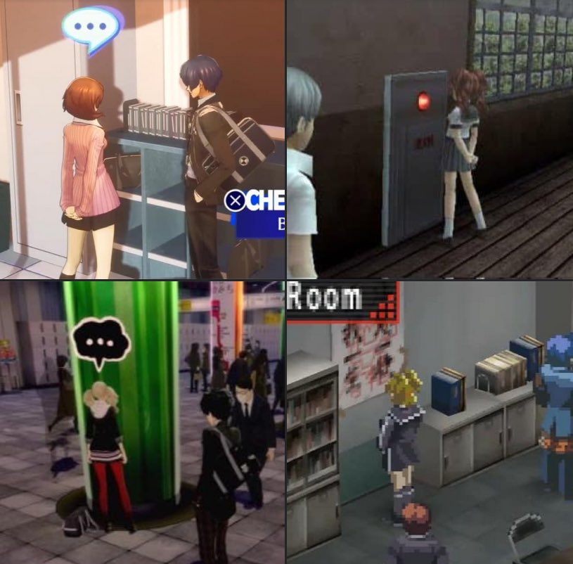 MaplePeache's tweet photo. cannot accept persona 6 if there isn’t a Lovers arcana girl that stares at the wall https://t.co/AFrkUGLRwg