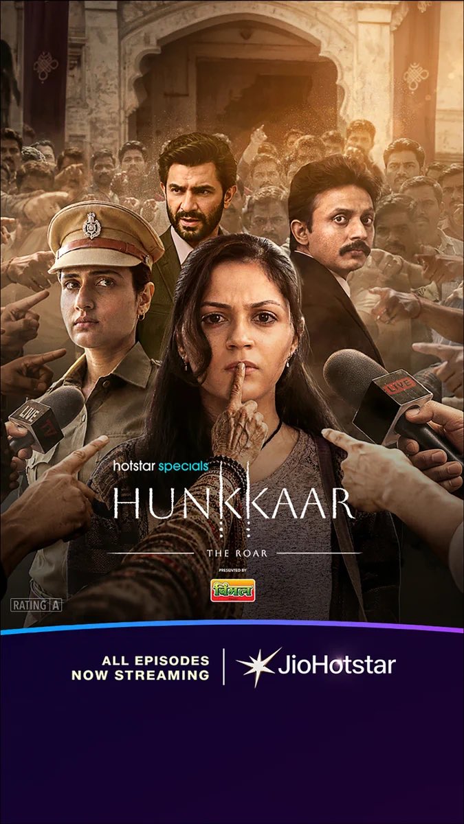 TravelSeeWrite's tweet photo. Binge-watched #Hunkaar and I’m honestly shaken by its rawness, its subject and the sheer power of its delivery.

The screenplay, direction and casting are exceptional. What makes Hunkaar hit so hard is that every character feels real, layered, flawed, complicated and deeply human.

@fattysanashaikh is phenomenal. She brings such quiet strength, conviction and emotional depth to ACP Jasleen Singh Soin. She deserves so many more films and characters that allow her to showcase what she is capable of.

And, thankgod the #Saiyara girl
@AneetPadda is not a one film wonder. She is a revelation. The fear, vulnerability, anger and courage she brings to Meenu Rawat feel incredibly lived-in. She is far too talented to be confined to pretty, flowerpot roles. Give this girl characters with substance, she can absolutely carry them. That 5 minute monologue shows what real acting is.

@RaghubirYadav is brilliant as Baapji. There is such unsettling authenticity to his performance. @Mdzeeshanayyub brings tremendous humanity as Bhalerao, while @mathurarjun adds another fascinating layer as the journalist Amitabh.

And @RamKapoor, @zyhssn, @MeCharuShankar, @RajeshSharma and the entire supporting cast deserve applause. Nobody feels like a token character. Every performance adds something to this world.

This is what happens when a powerful subject meets a powerful script, sensitive direction and actors who completely surrender to their characters.

If you haven’t watched Hunkaar yet, go watch it on @JioHotstar . You’ll be thinking about it long after it ends. ❤️