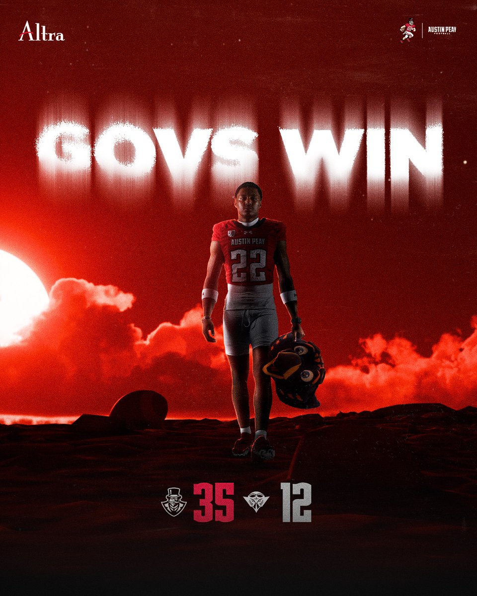 GovsFB's tweet photo. 𝗚𝗥𝗢𝗨𝗡𝗗𝗘𝗗 𝗧𝗛𝗘 𝗦𝗞𝗬𝗛𝗔𝗪𝗞𝗦! 🎩🏈

#LetsGoPeay | #WeWILL https://t.co/MCRrqQtXw1