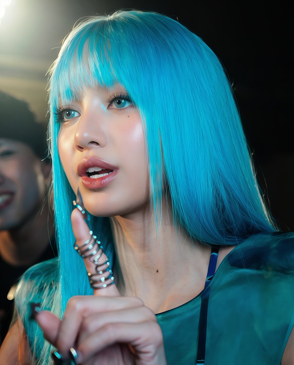 SourLisaLoops's tweet photo. I definitely loved the blue hair . https://t.co/KAlcrIHbib